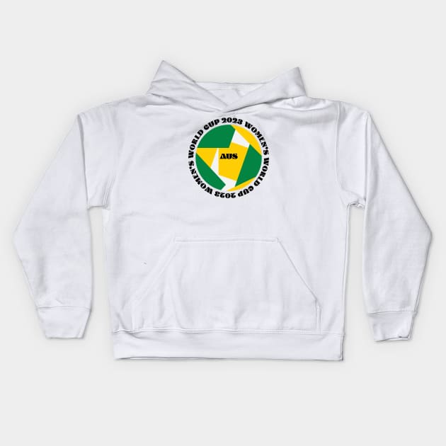 Australia Soccer Matildas World Cup 2023 Kids Hoodie by Designedby-E